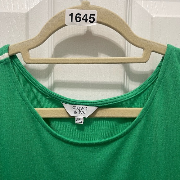 Crown & Ivy Vibrant Green Long Sleeve Dress - Picture 6 of 12